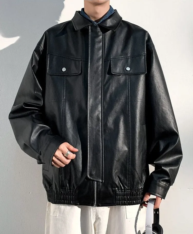 Trendy Solid Zip Up Trucker Jacket for Effortless Style
