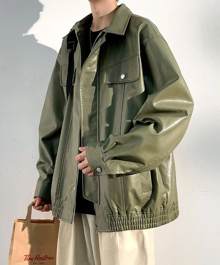 Trendy Solid Zip Up Trucker Jacket for Effortless Style