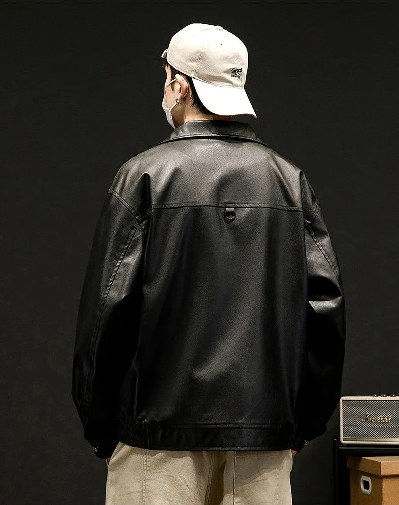 Trendy Solid Zip Up Trucker Jacket for Effortless Style