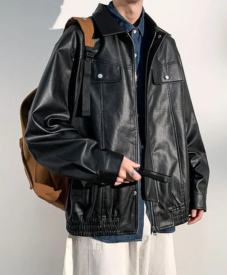 Trendy Solid Zip Up Trucker Jacket for Effortless Style