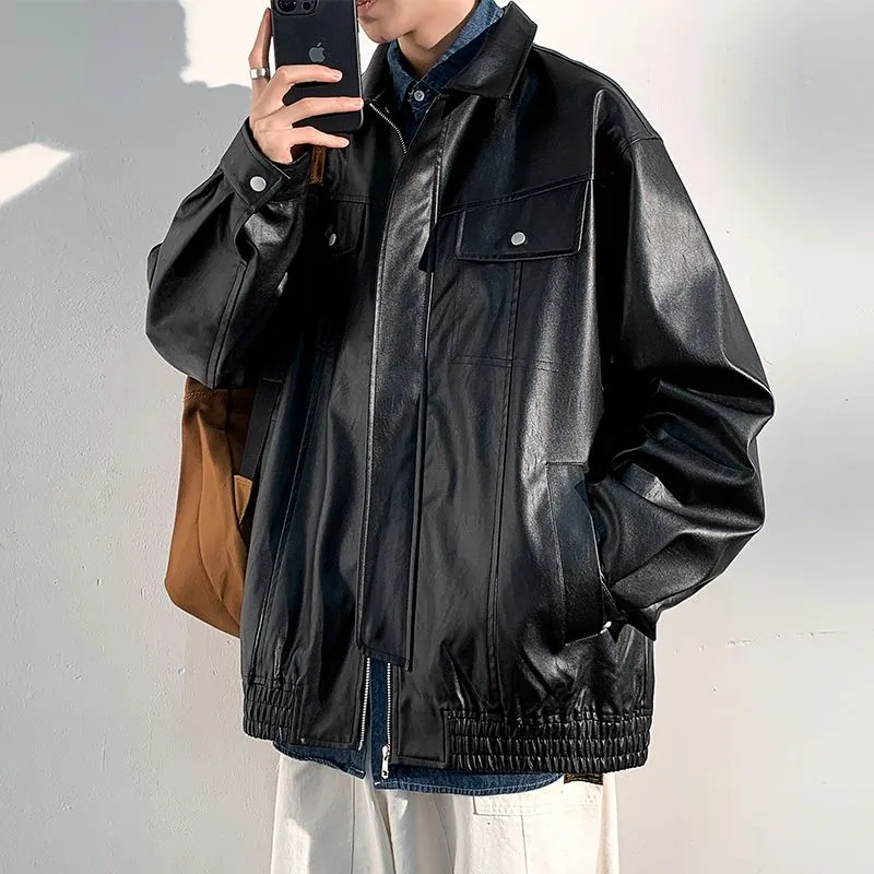 Trendy Solid Zip Up Trucker Jacket for Effortless Style