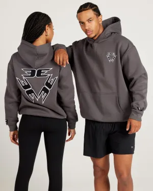 Tri Logo Hoodie - Slate / Black