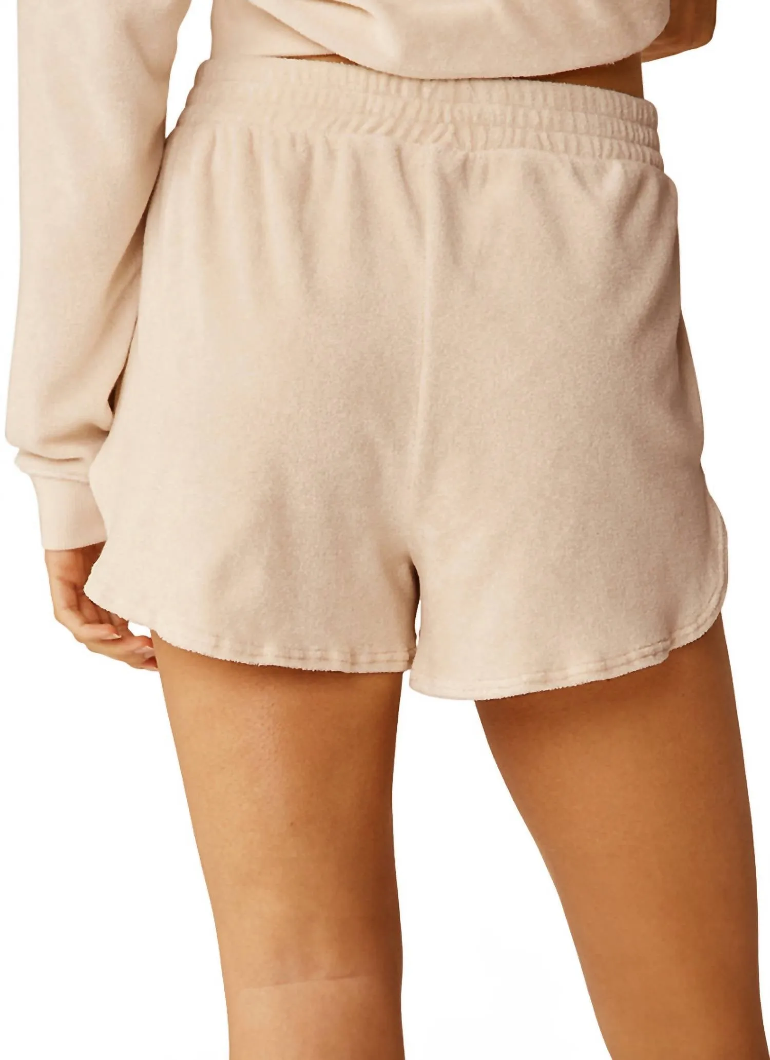 Tropez Sweat Short In Pristine Cream