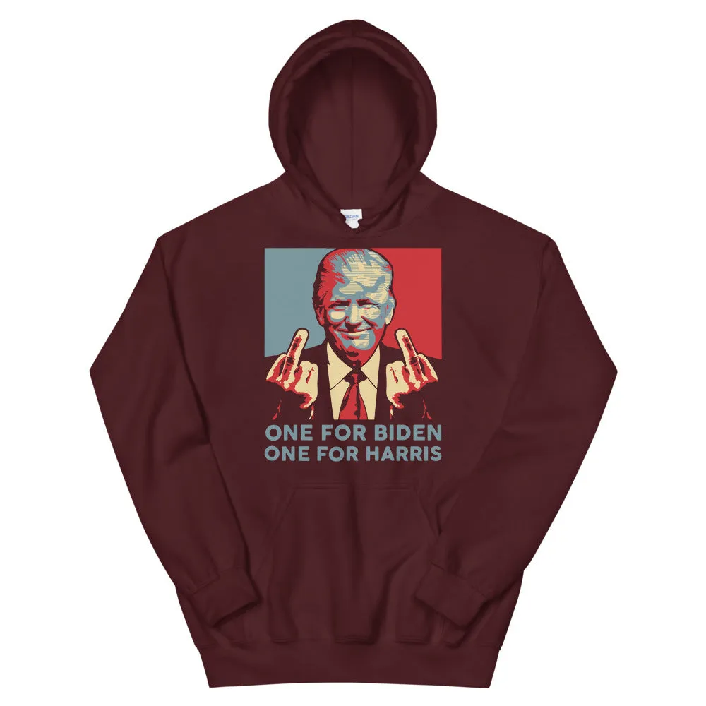 Trump middle finger Unisex Hoodie