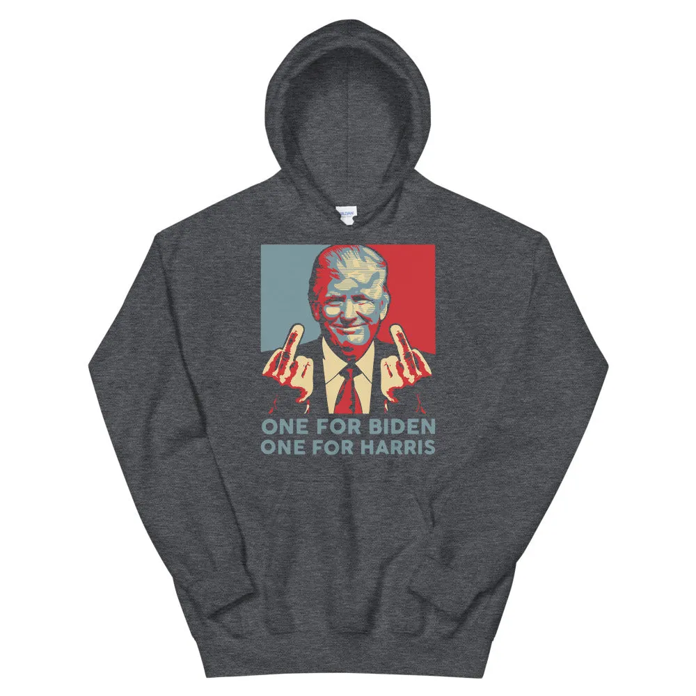 Trump middle finger Unisex Hoodie