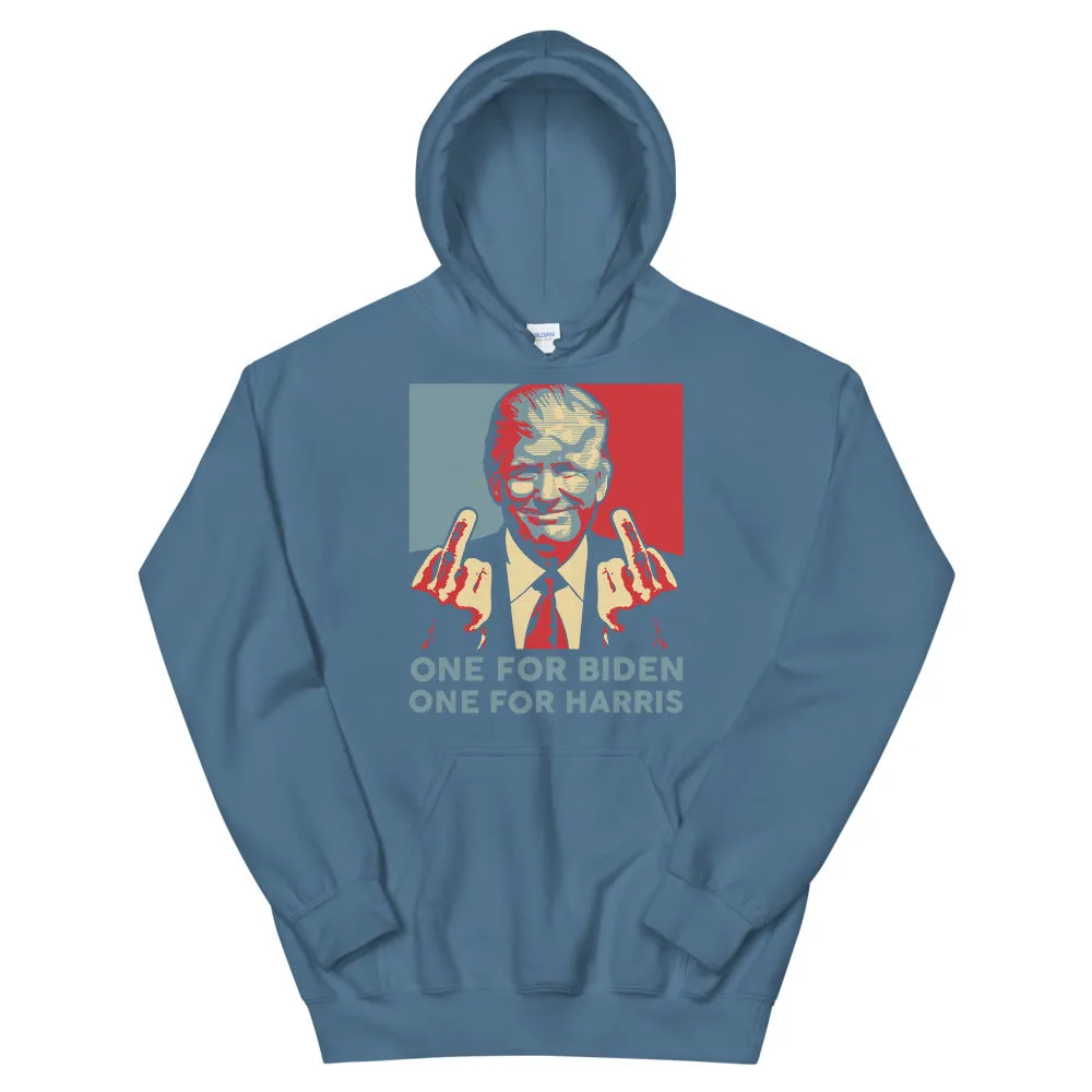 Trump middle finger Unisex Hoodie