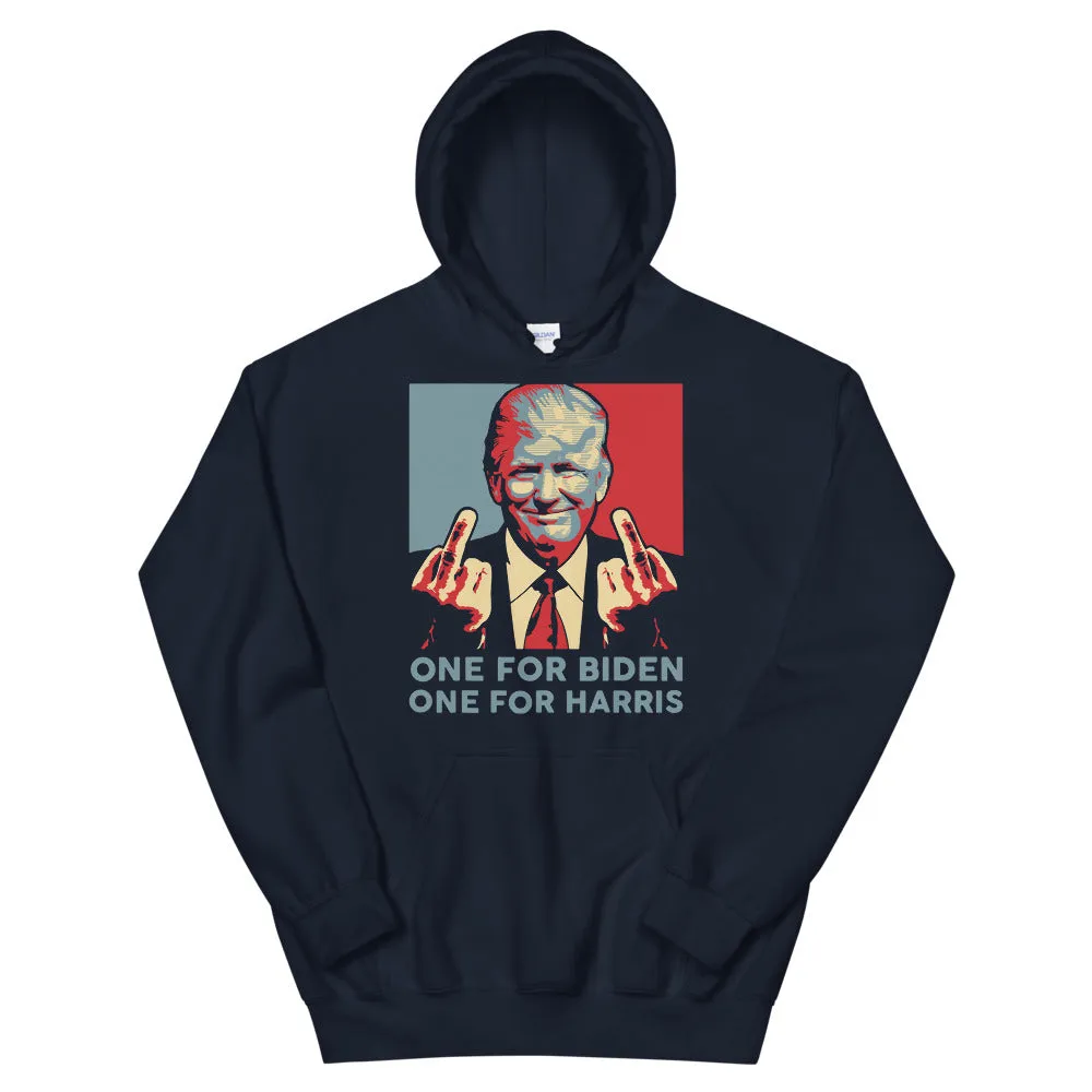 Trump middle finger Unisex Hoodie