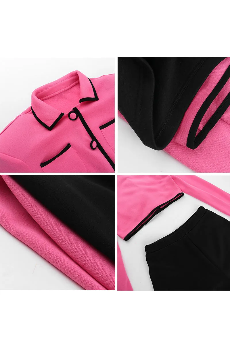 UH0161 Crop Jacket and Shorts Set
