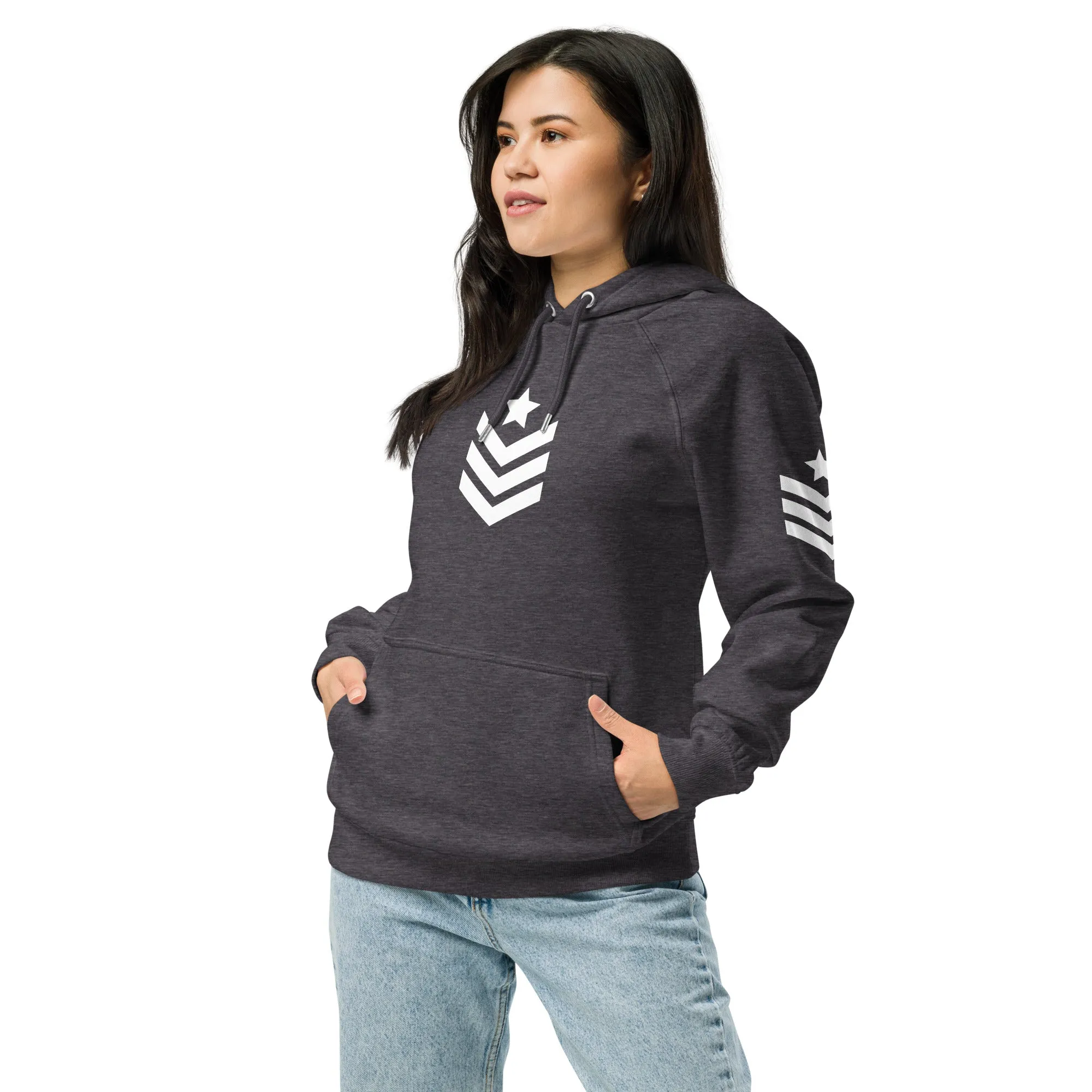 Unisex eco raglan hoodie Army