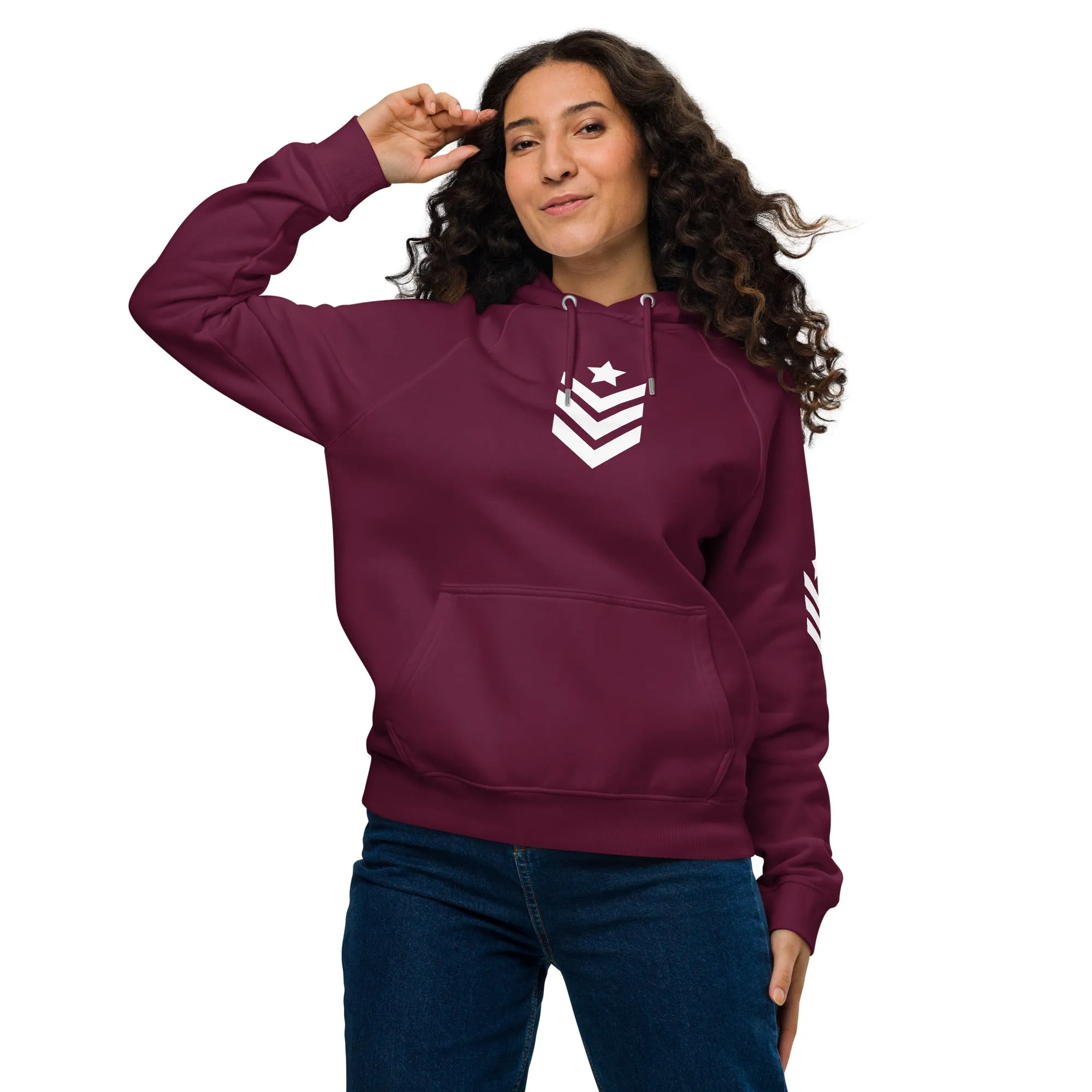 Unisex eco raglan hoodie Army