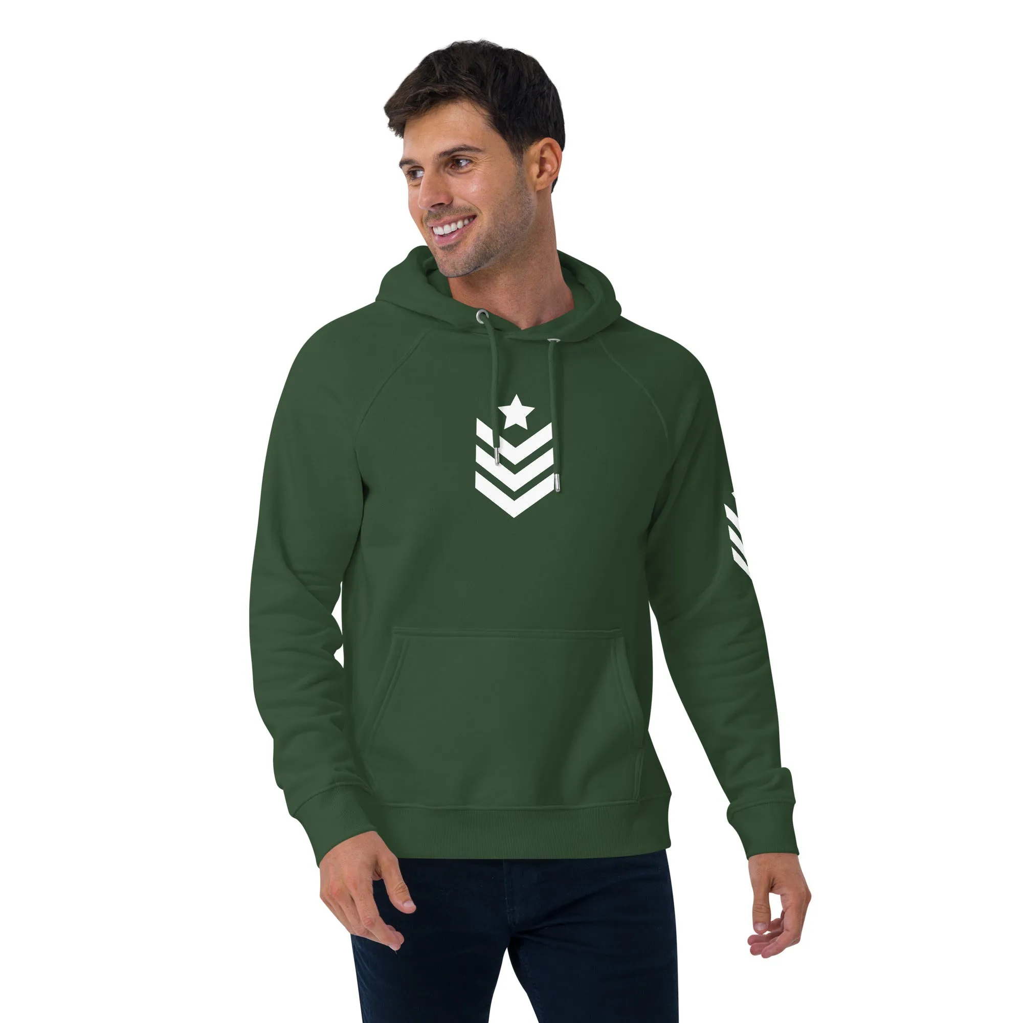 Unisex eco raglan hoodie Army