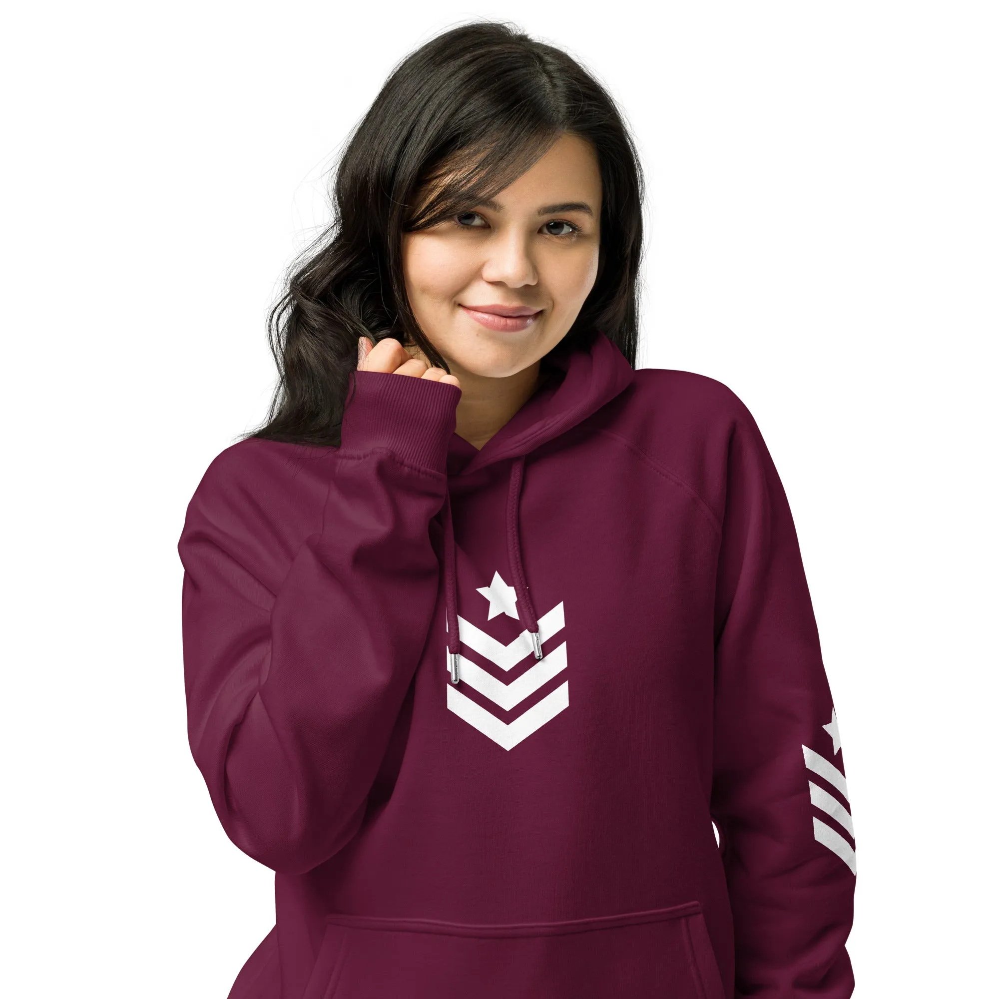 Unisex eco raglan hoodie Army