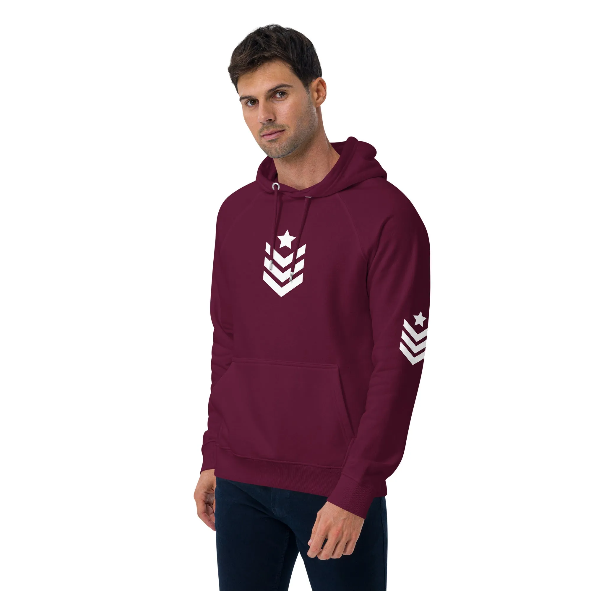 Unisex eco raglan hoodie Army
