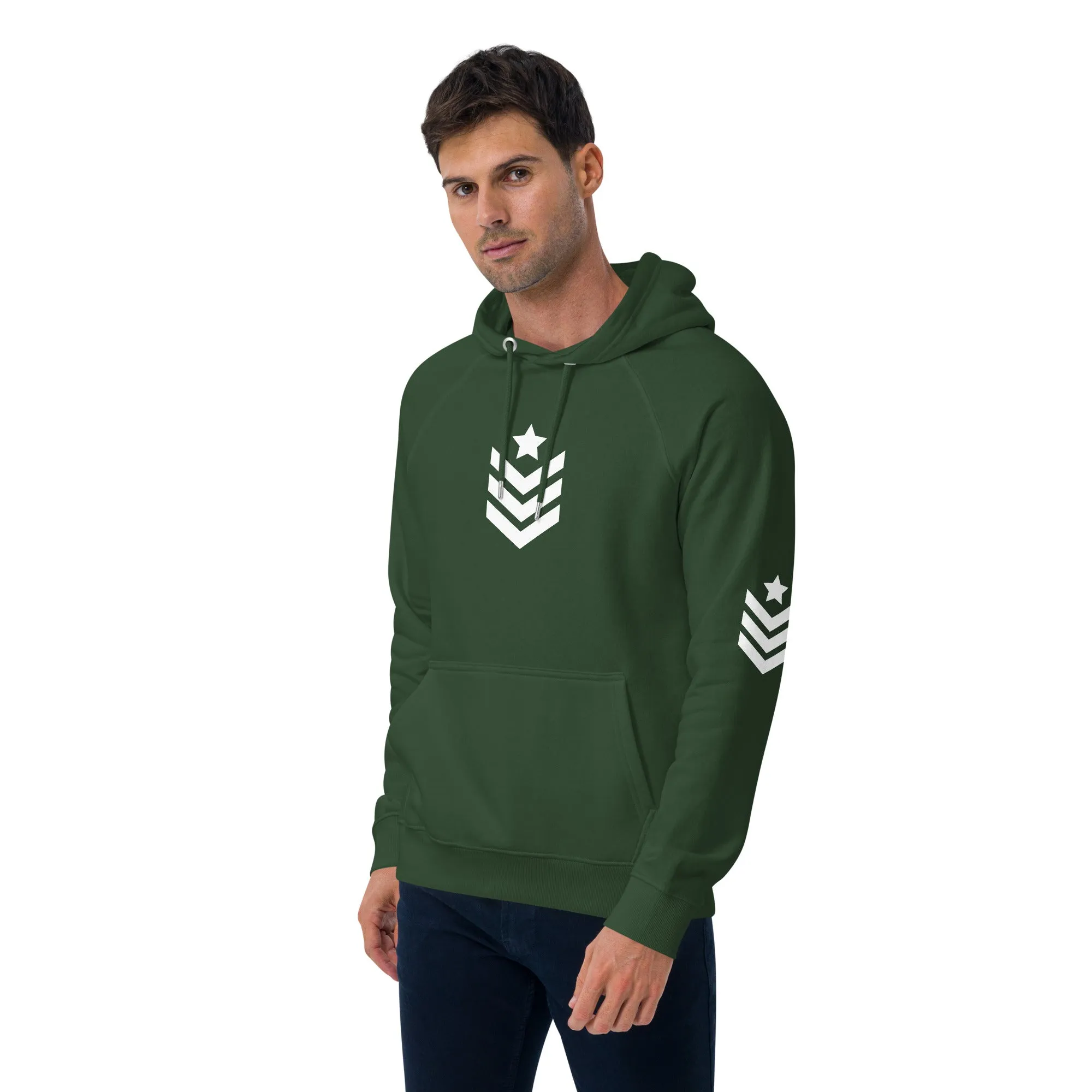 Unisex eco raglan hoodie Army