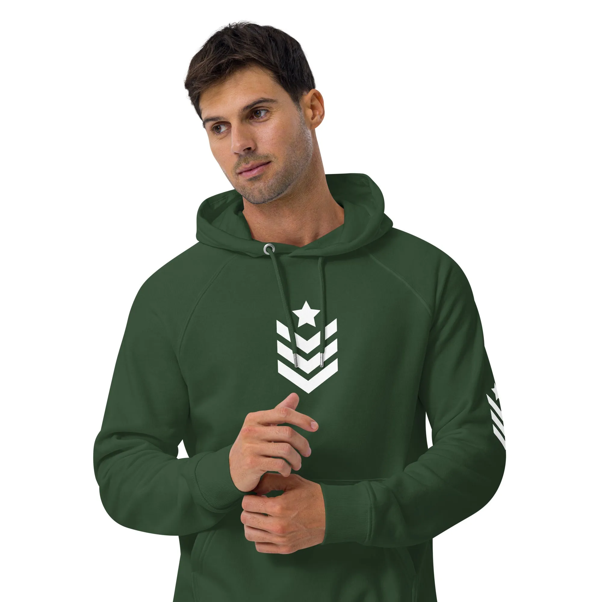 Unisex eco raglan hoodie Army