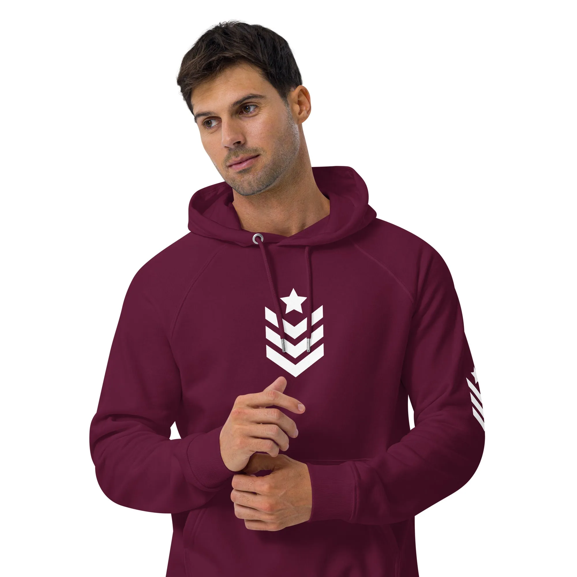 Unisex eco raglan hoodie Army