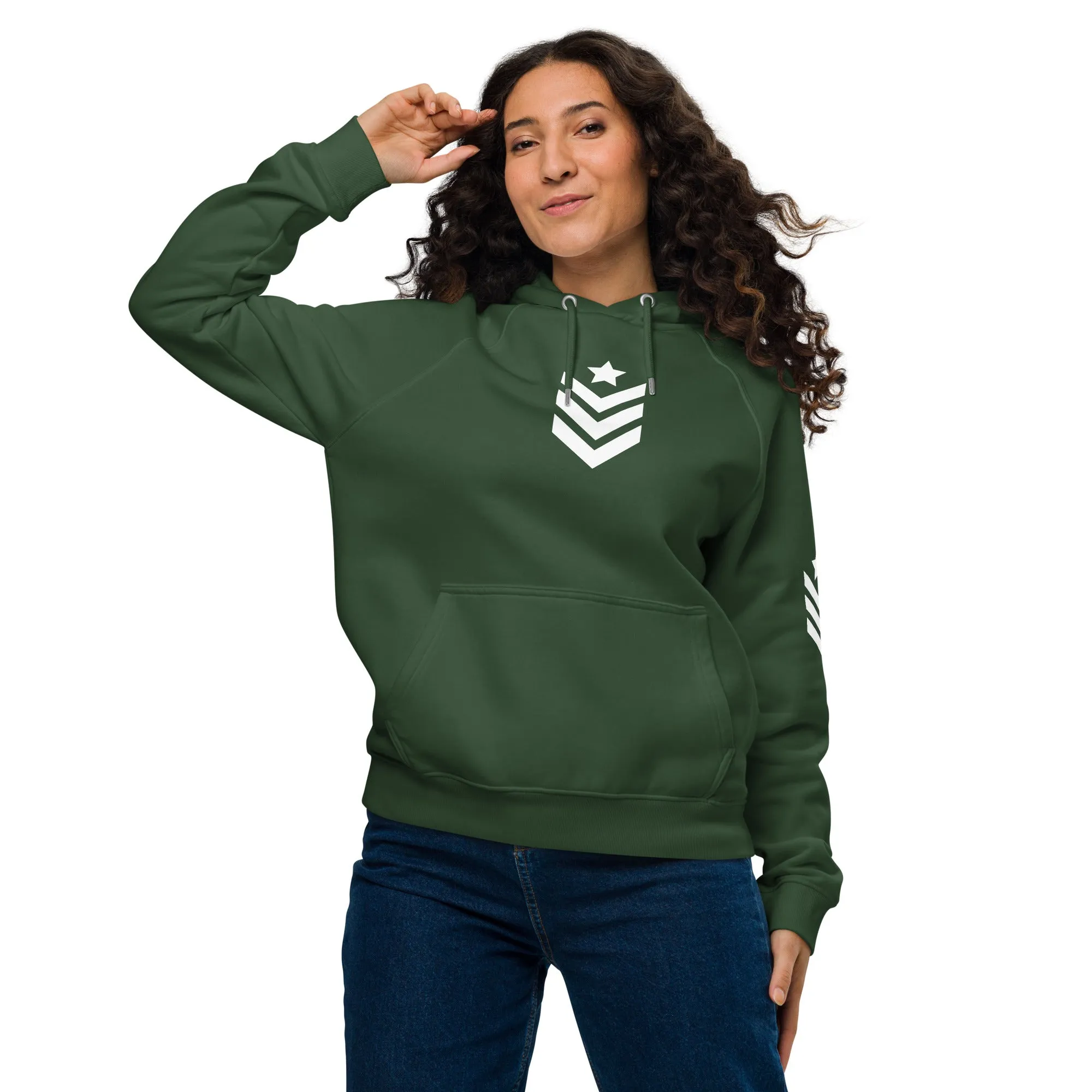 Unisex eco raglan hoodie Army