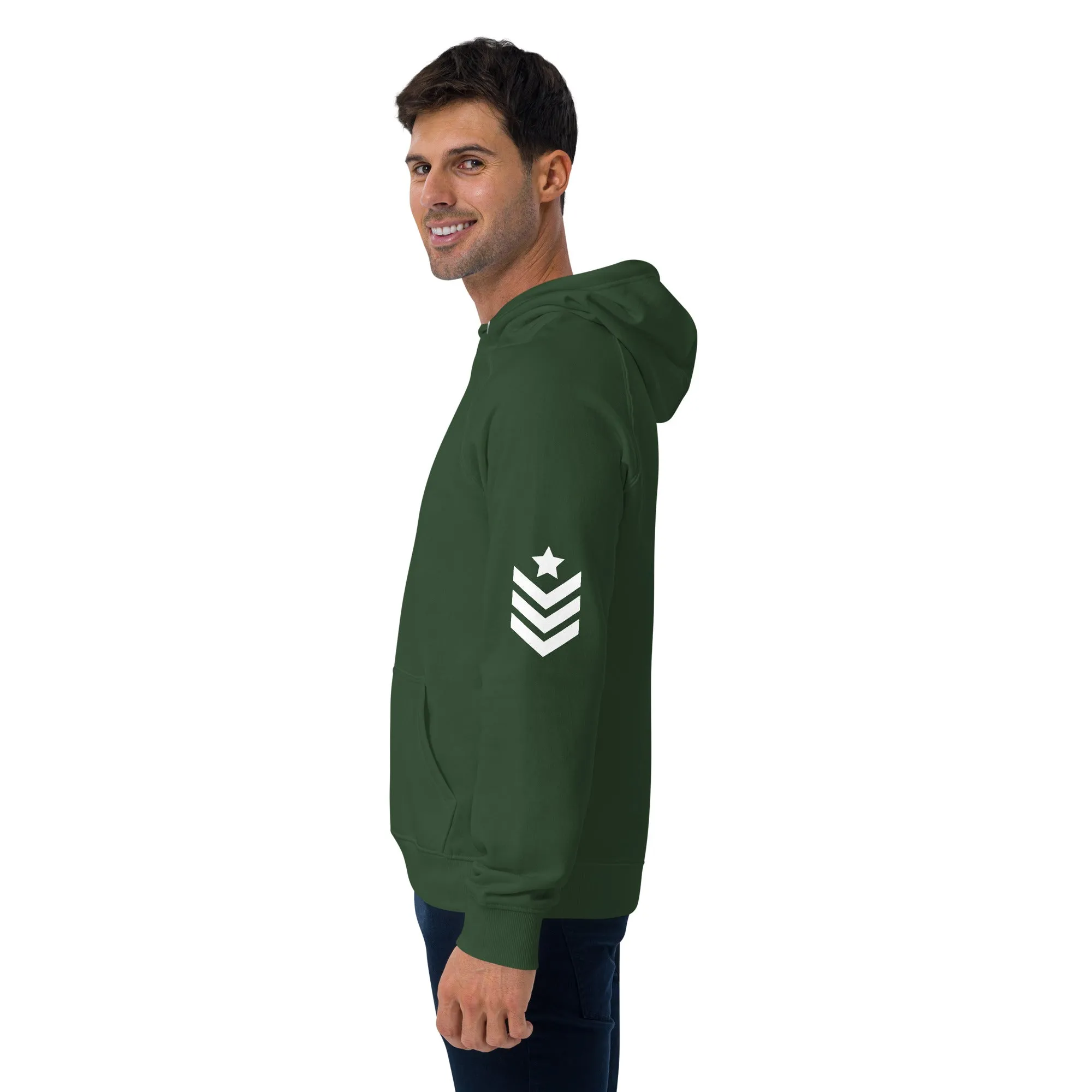Unisex eco raglan hoodie Army