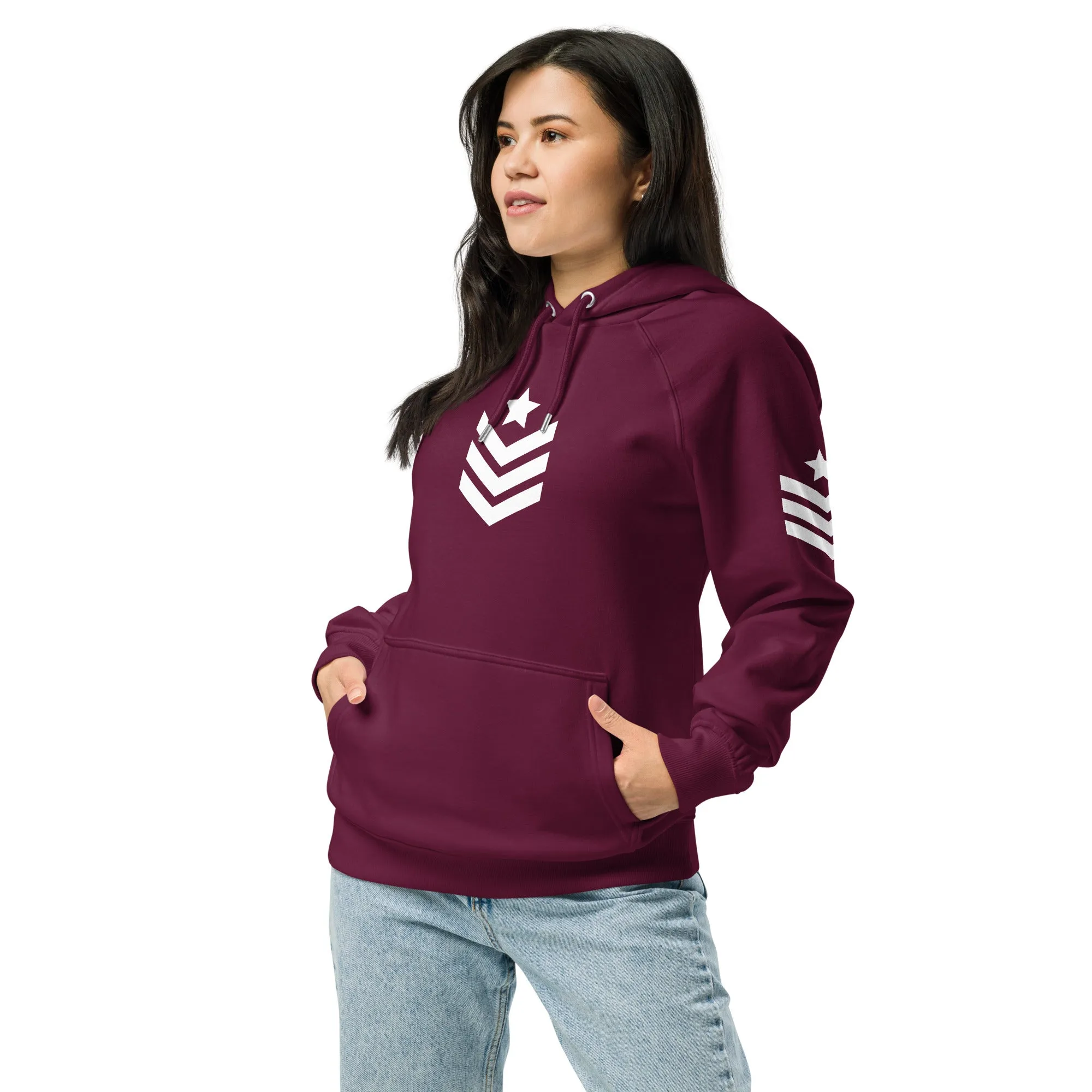 Unisex eco raglan hoodie Army