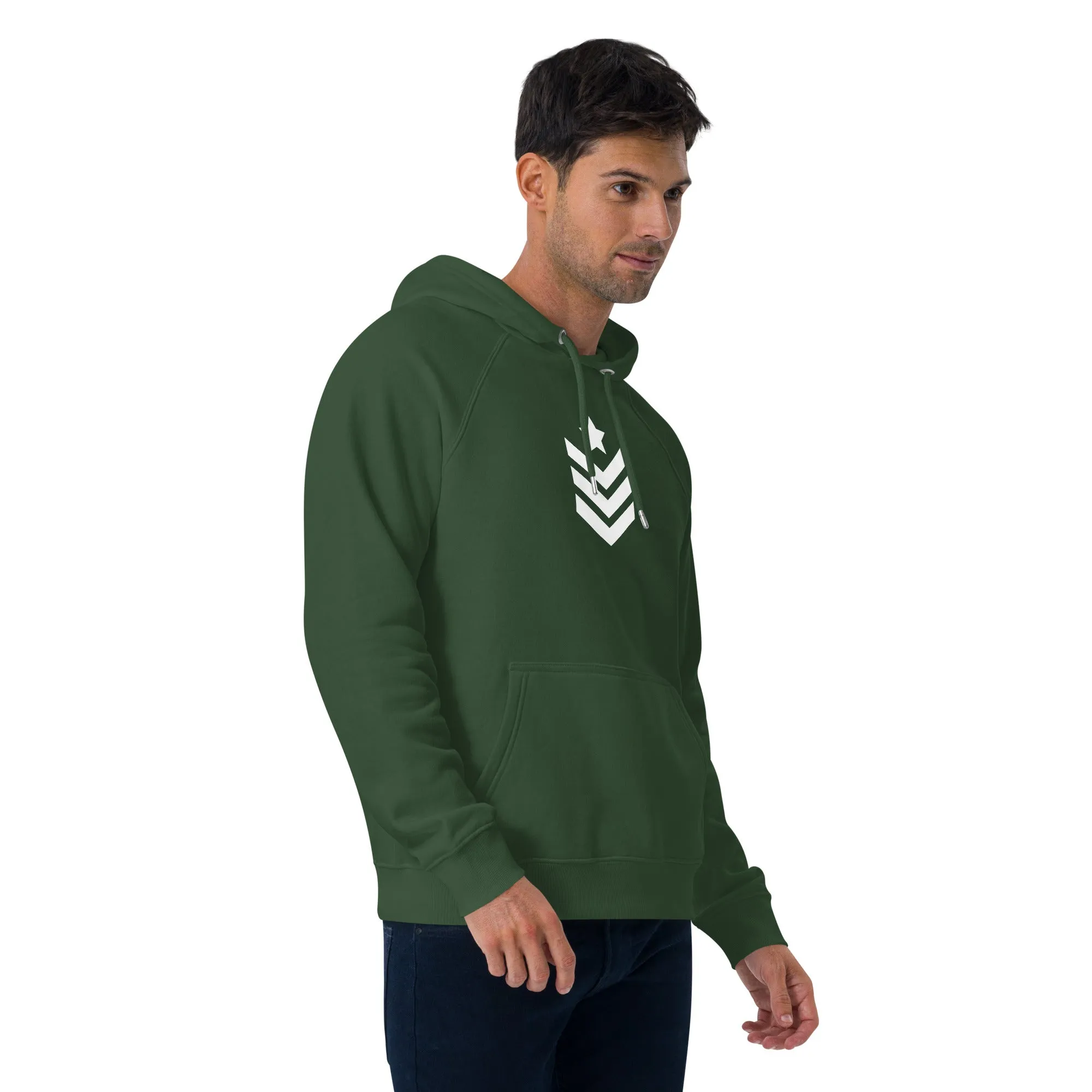 Unisex eco raglan hoodie Army