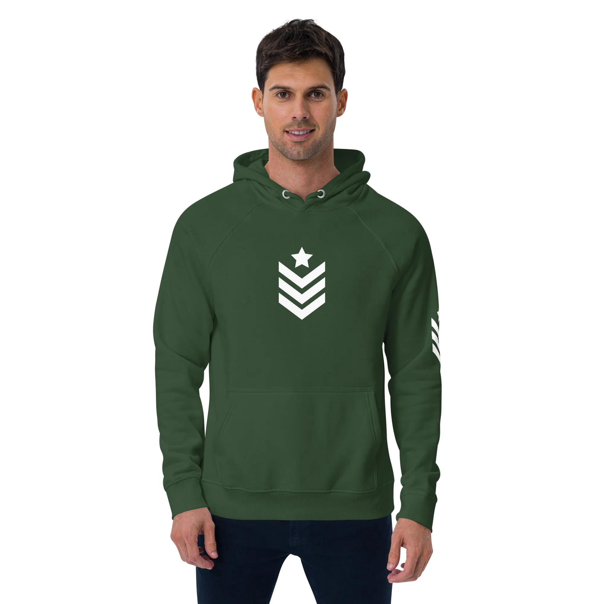 Unisex eco raglan hoodie Army