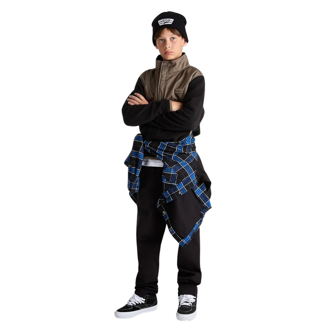 Vans Boys Ranford Polar Fleece - Black/Bungee Cord