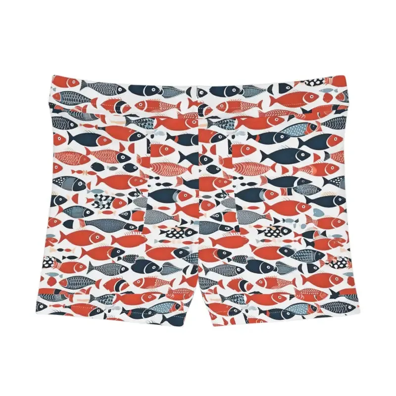 Vibrant Fishes Womens Shorts for Perfect Balance