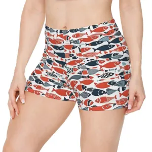 Vibrant Fishes Womens Shorts for Perfect Balance