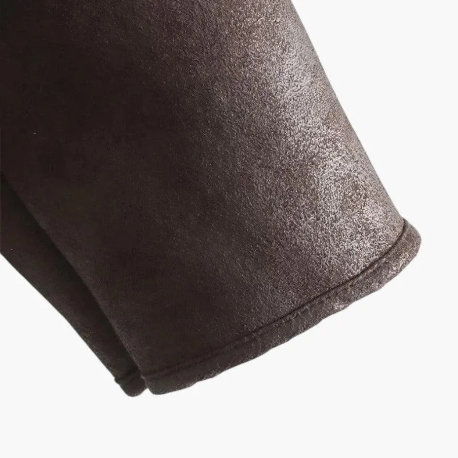 Vintage Leather Spring Jacket for Women