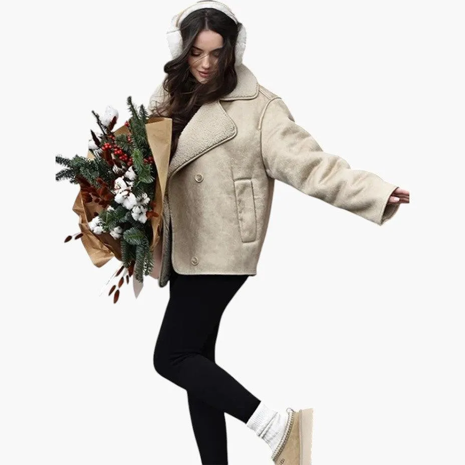Vintage Leather Spring Jacket for Women