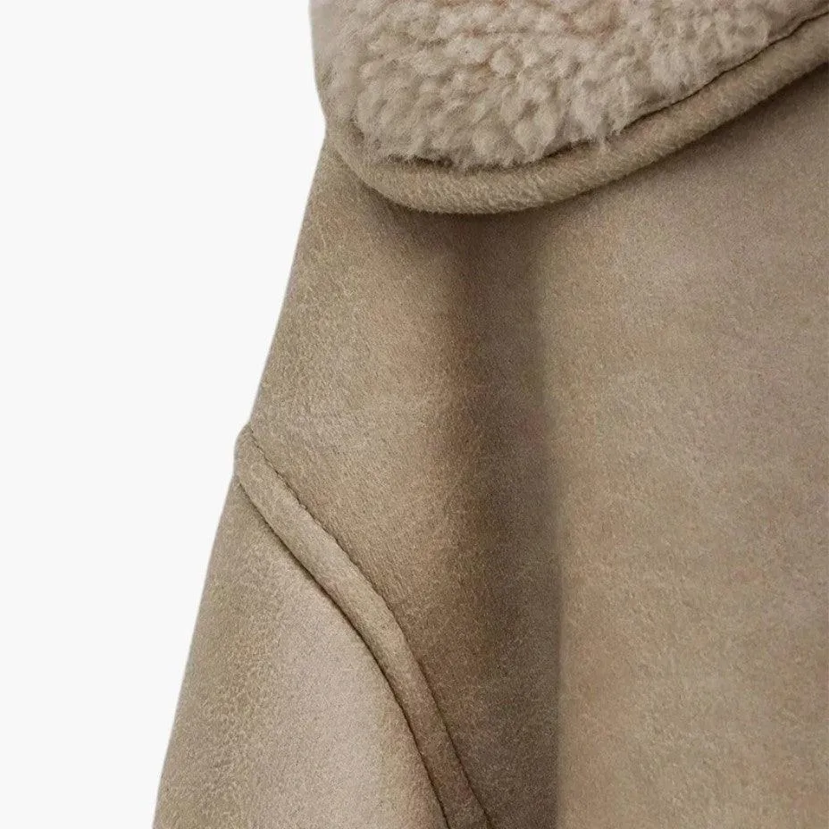Vintage Leather Spring Jacket for Women