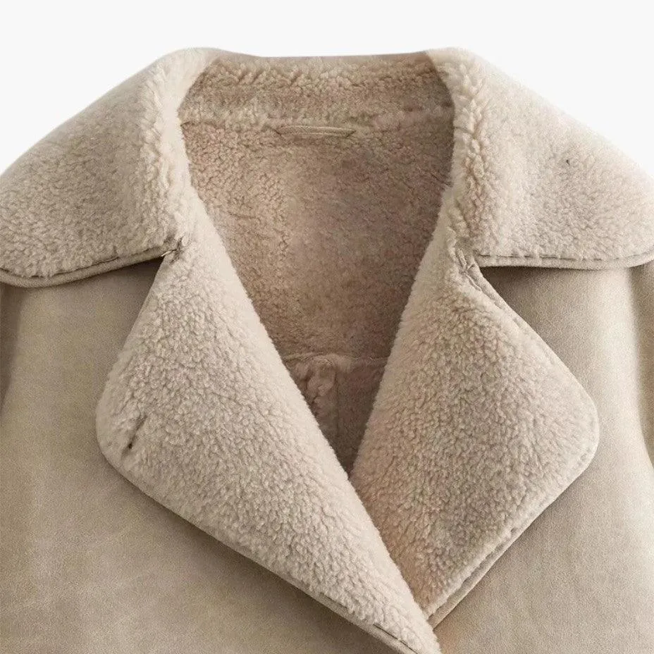 Vintage Leather Spring Jacket for Women