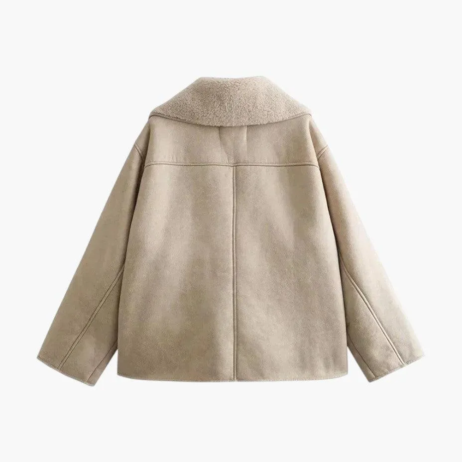 Vintage Leather Spring Jacket for Women