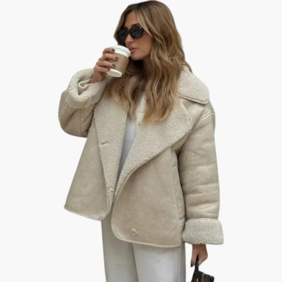 Vintage Leather Spring Jacket for Women