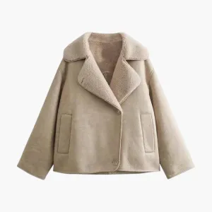 Vintage Leather Spring Jacket for Women