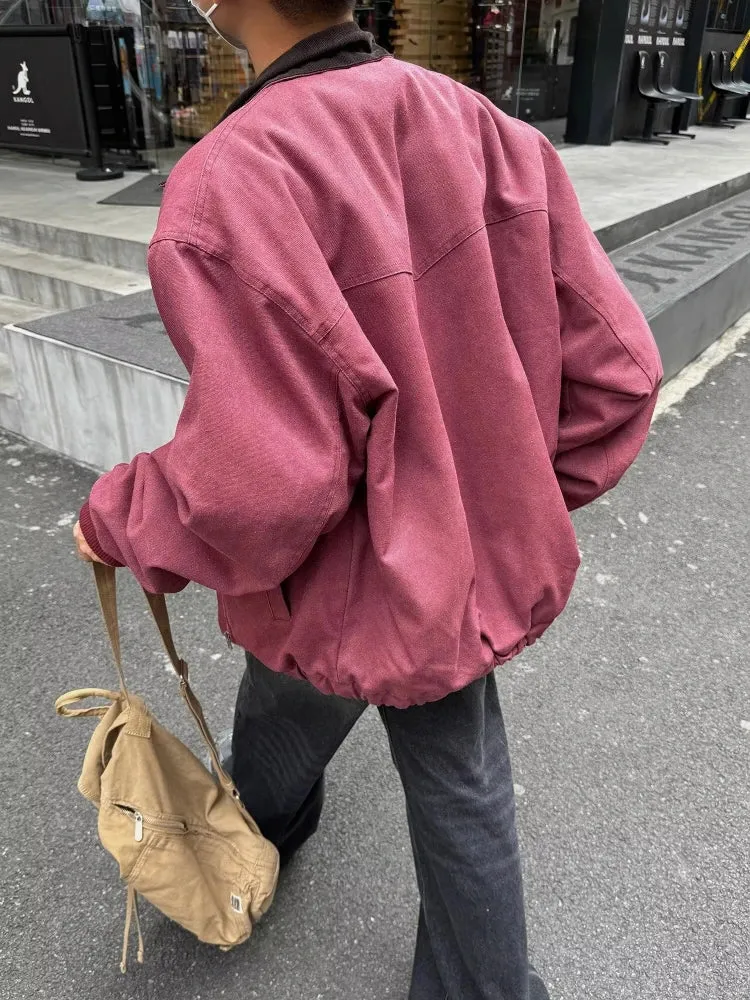 Vintage Loose Baseball Denim Jersey Jacket