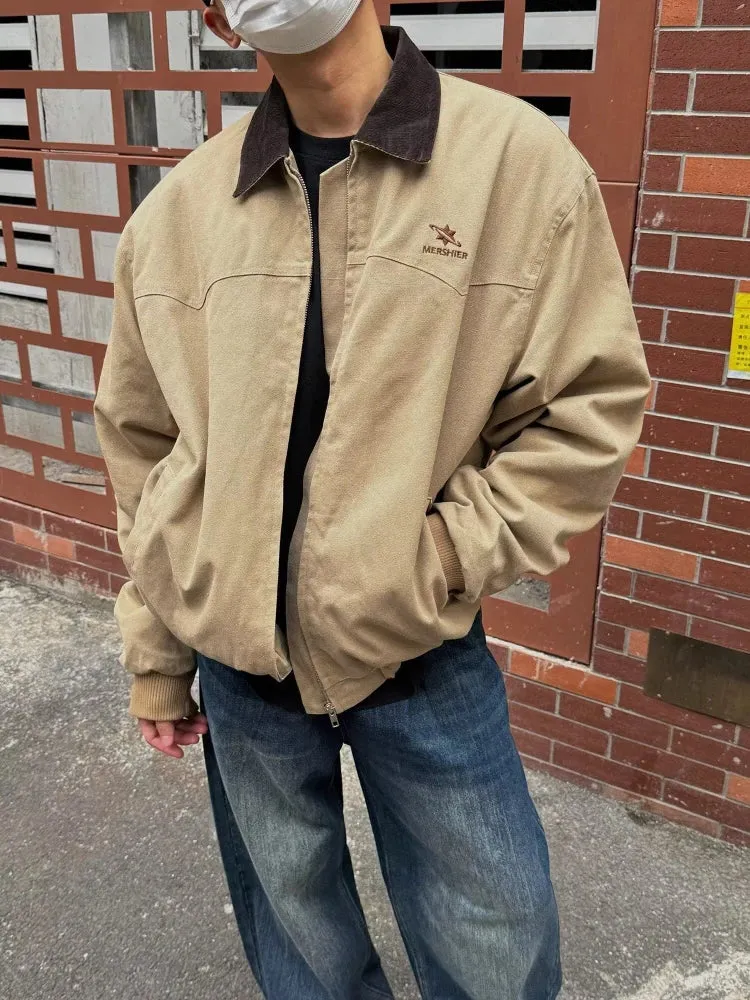 Vintage Loose Baseball Denim Jersey Jacket