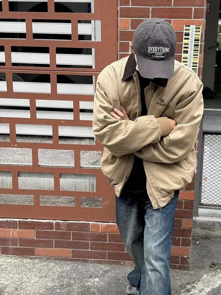Vintage Loose Baseball Denim Jersey Jacket