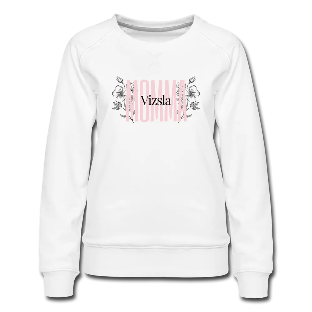 Vizsla Momma Floral Women’s Premium Sweatshirt