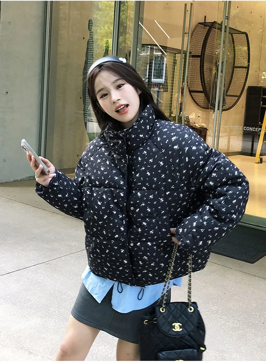 Waterproof and Windproof Padded Puffer Jacket for Women