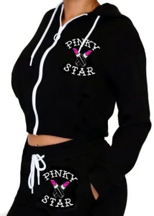 Weapons Of Choice Cropped Zipup Hoodie