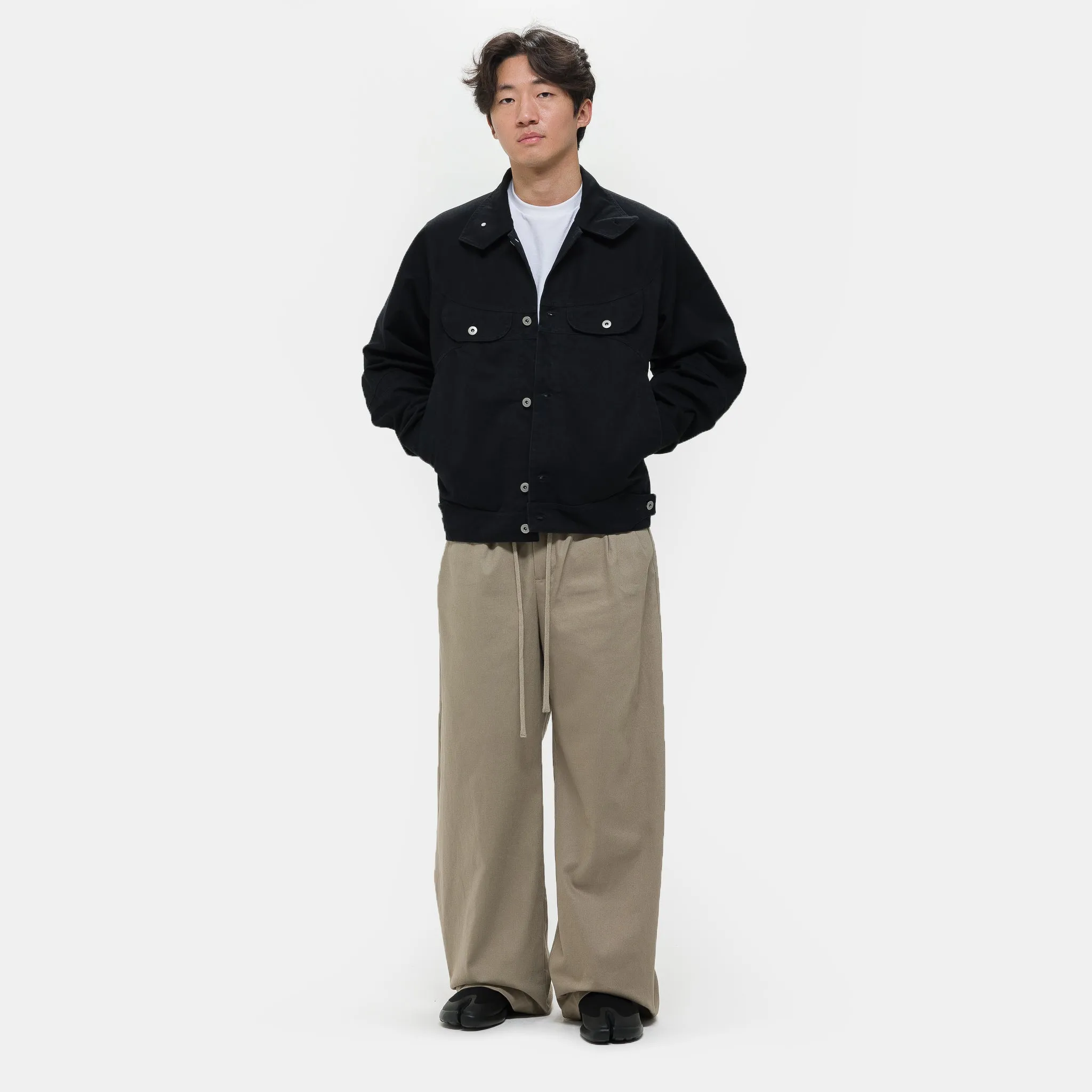 Welder Button Jacket in Black