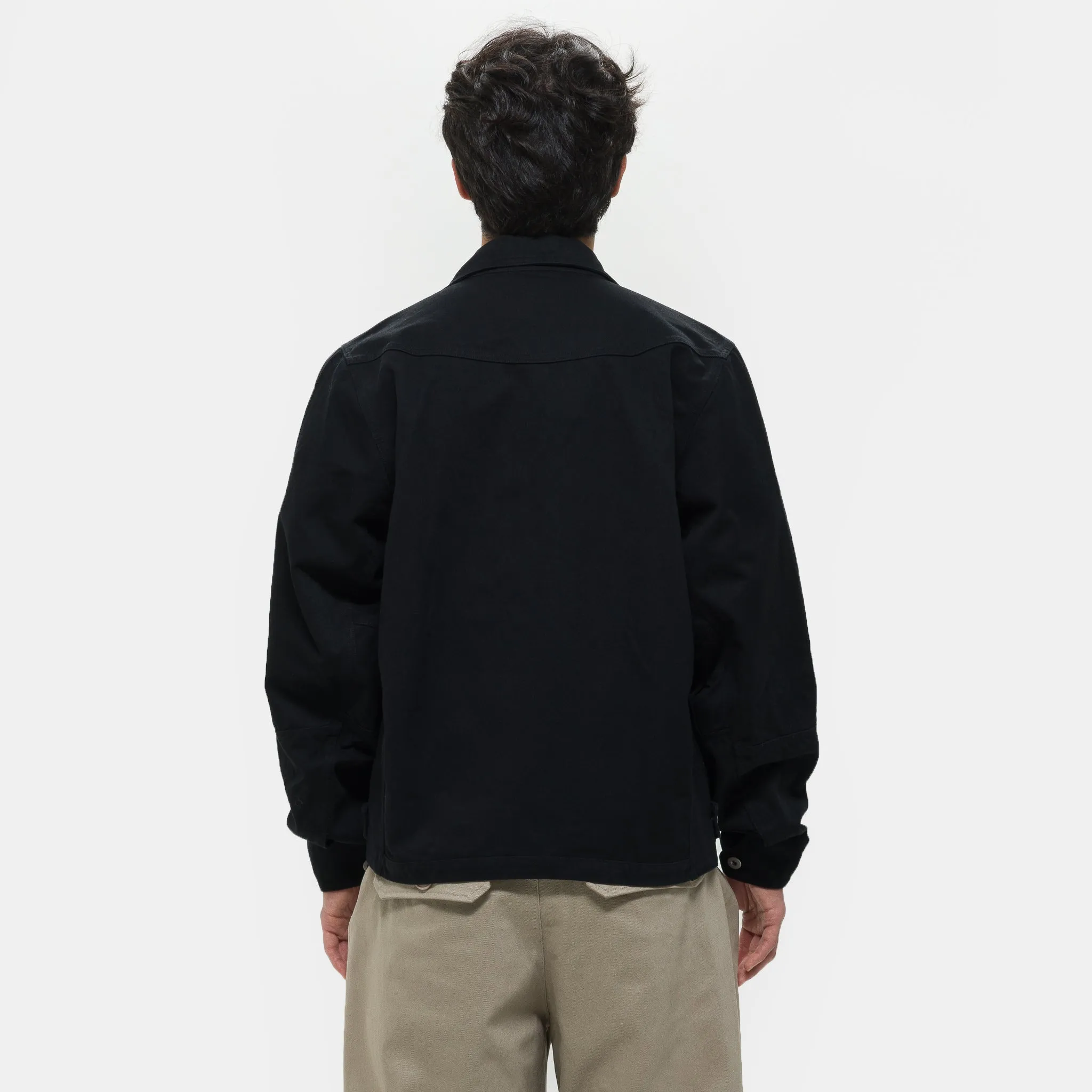 Welder Button Jacket in Black