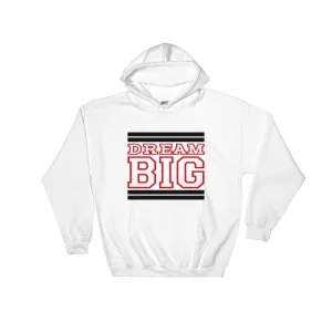 White Black and Red Hooded Sweatshirt