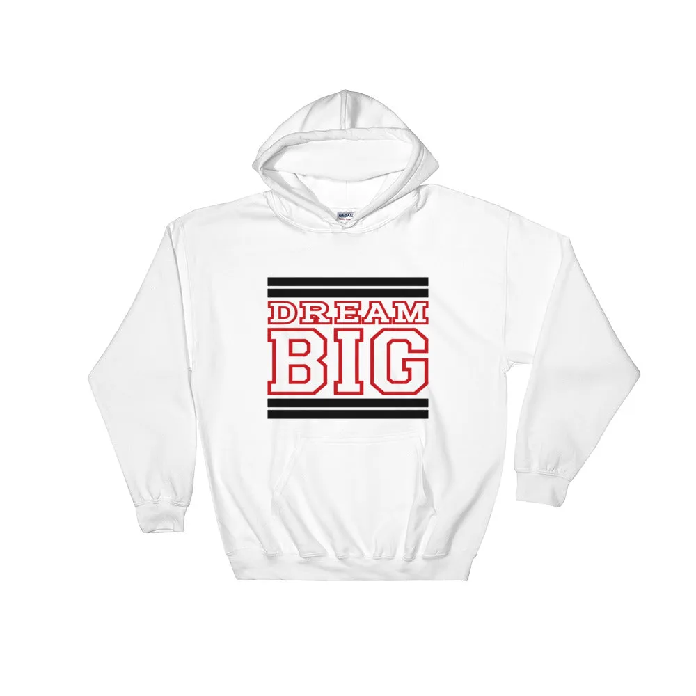 White Black and Red Hooded Sweatshirt