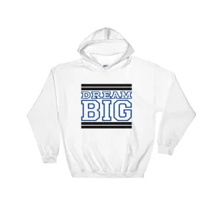 White Black and Royal Blue Hooded Sweatshirt