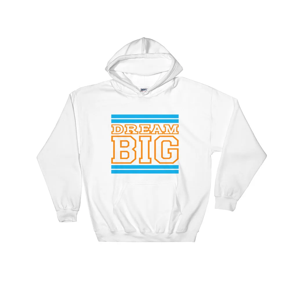 White Carolina Blue and Orange Hooded Sweatshirt
