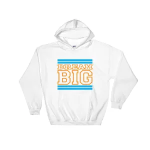 White Carolina Blue and Orange Hooded Sweatshirt