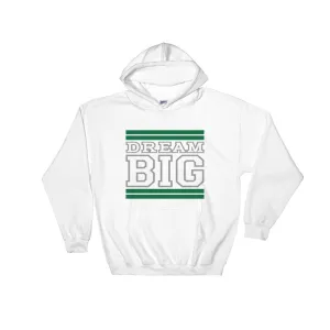 White Green and Grey Hooded Sweatshirt