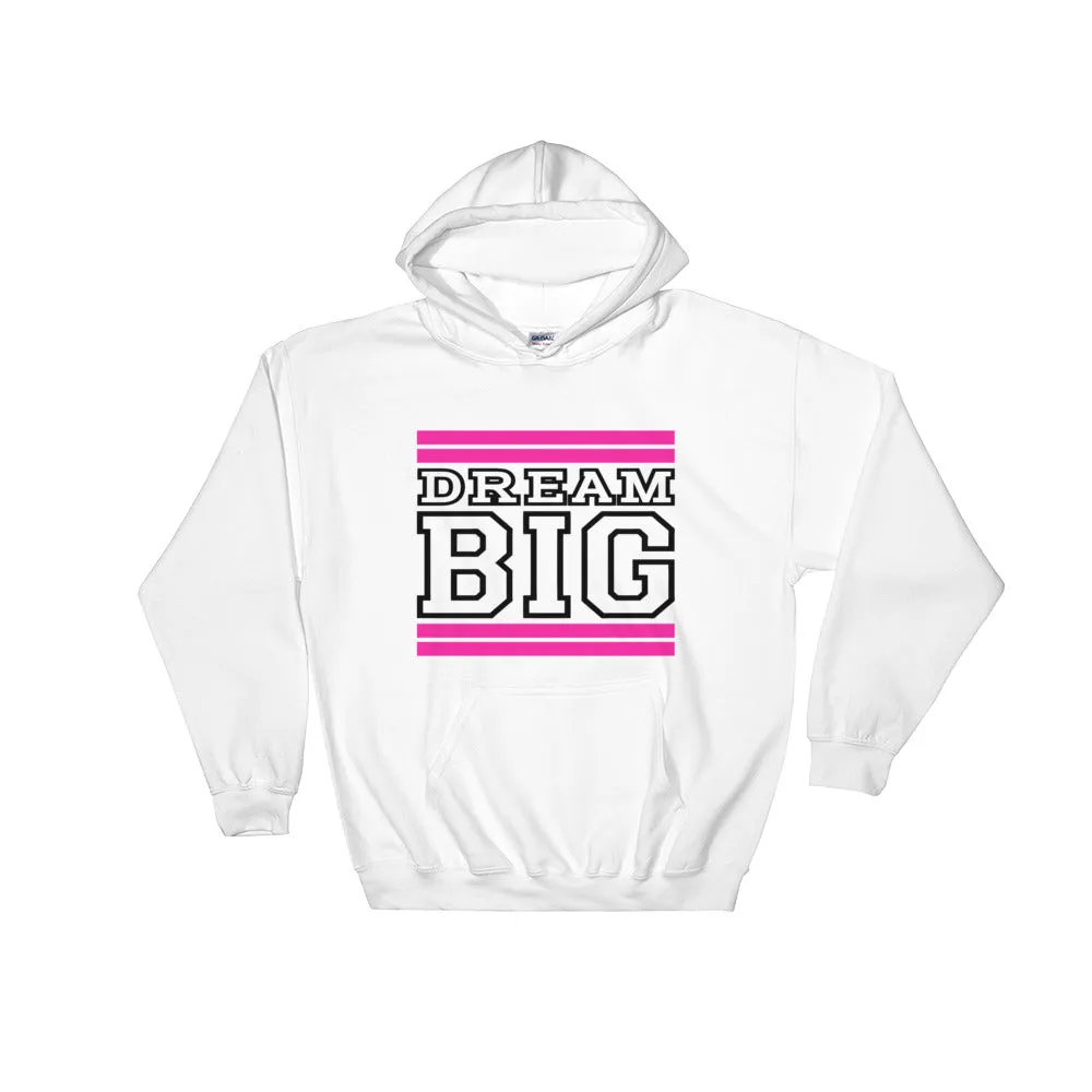 White Pink and Black Hooded Sweatshirt